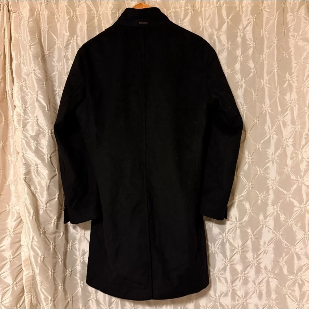 Hugo Boss Black Wool Cashmere Blend Over Coat  Shanty1 Slim Fit Classic Jacket